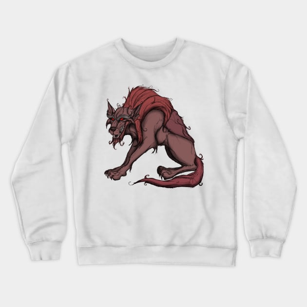 Werewolf Crewneck Sweatshirt by Wickedcartoons